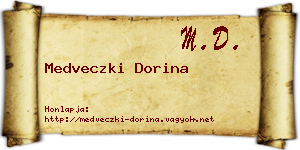 Medveczki Dorina névjegykártya